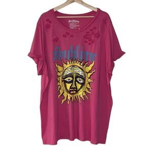 SUBLIME DISTRESSED OVERSIZED COTTON TEE SIZE‎ 3